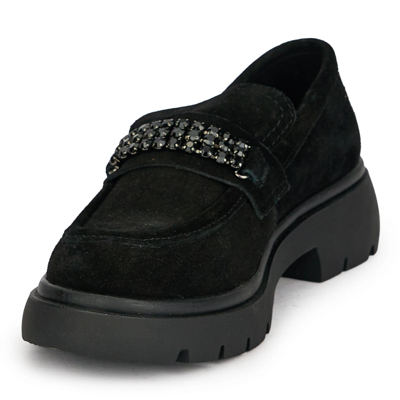 Pantofi casual dama din piele naturala neagra 19018 - Image 3