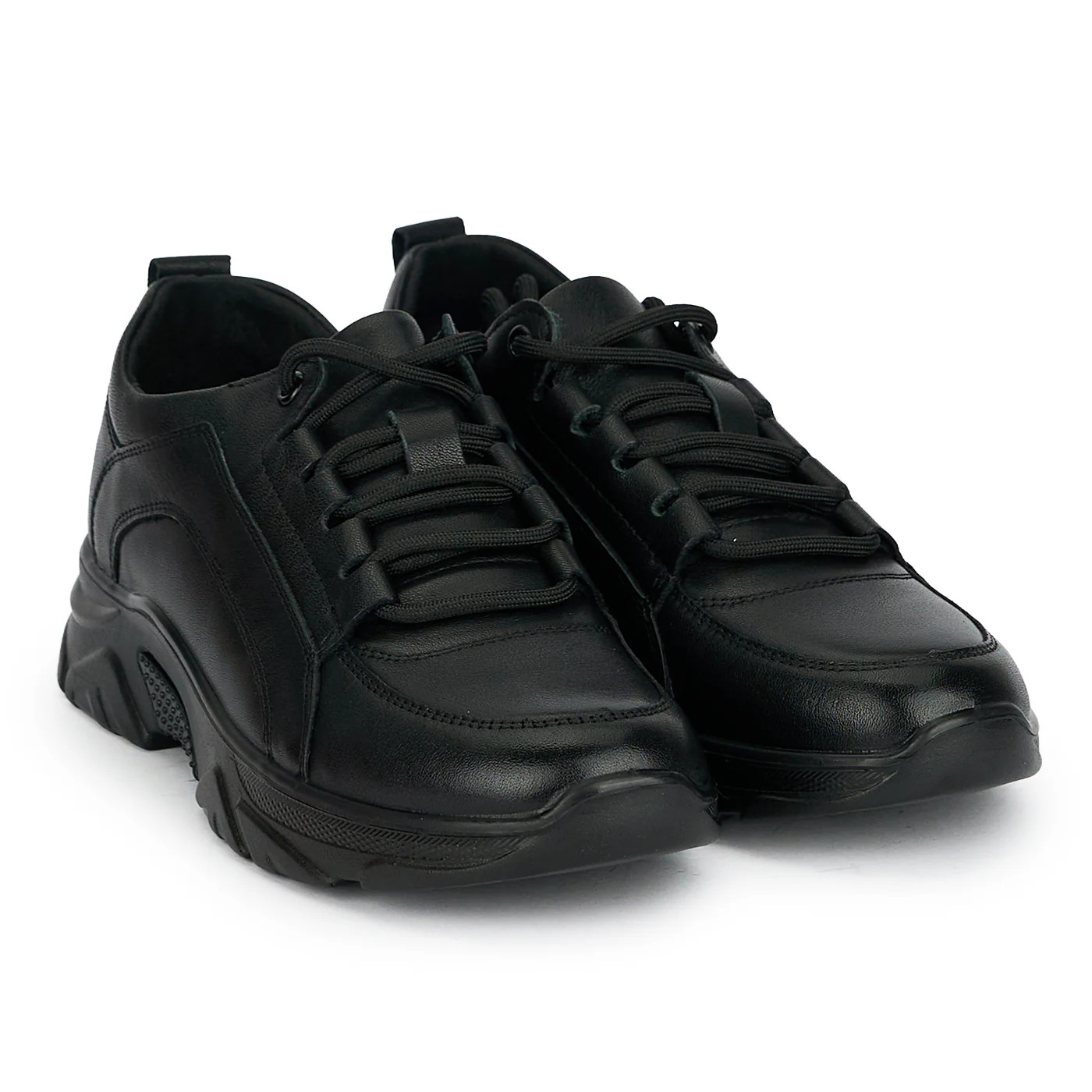 Pantofi casual dama din piele naturala neagra 19243 - Image 4