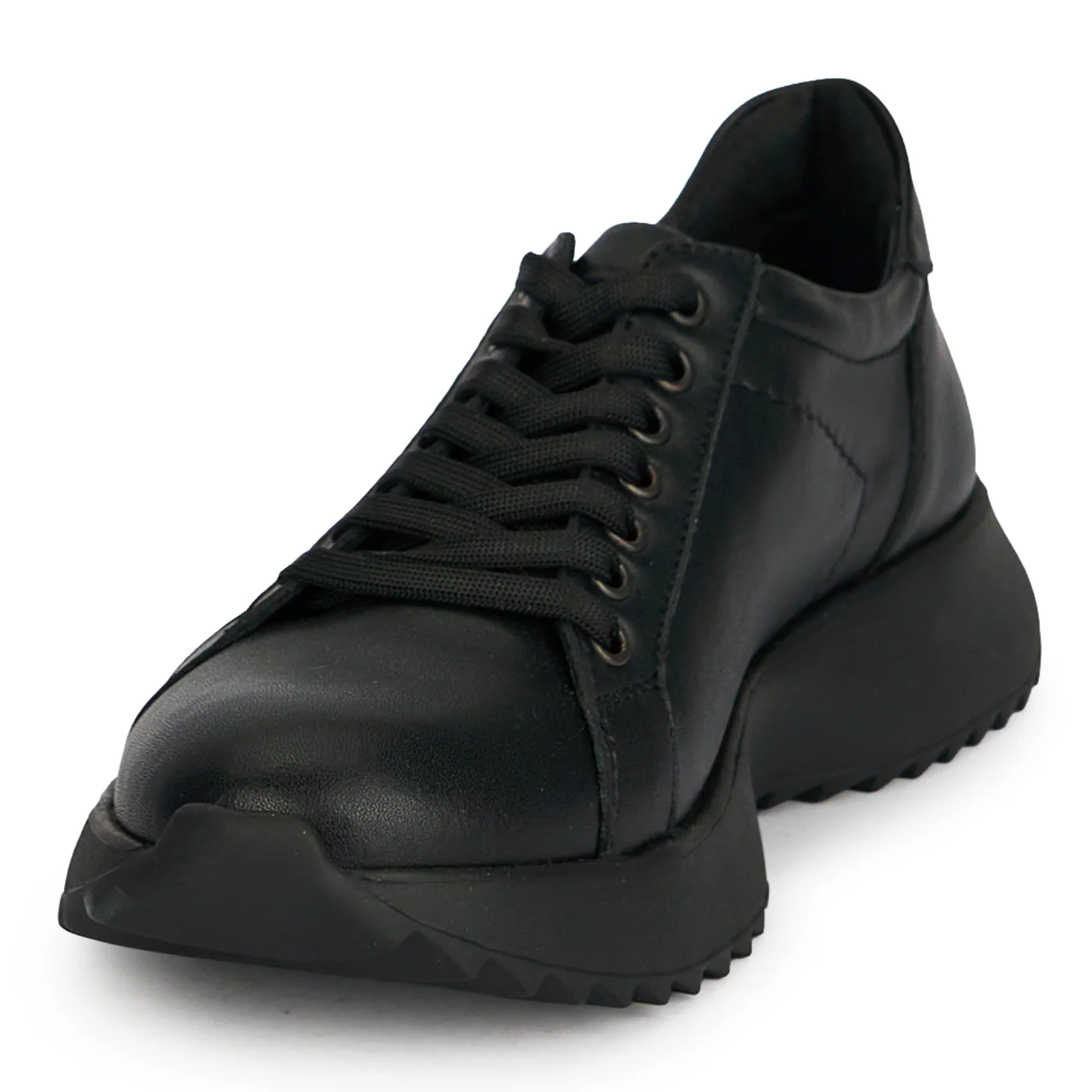 Pantofi casual dama din piele naturala neagra 19496 - Image 3