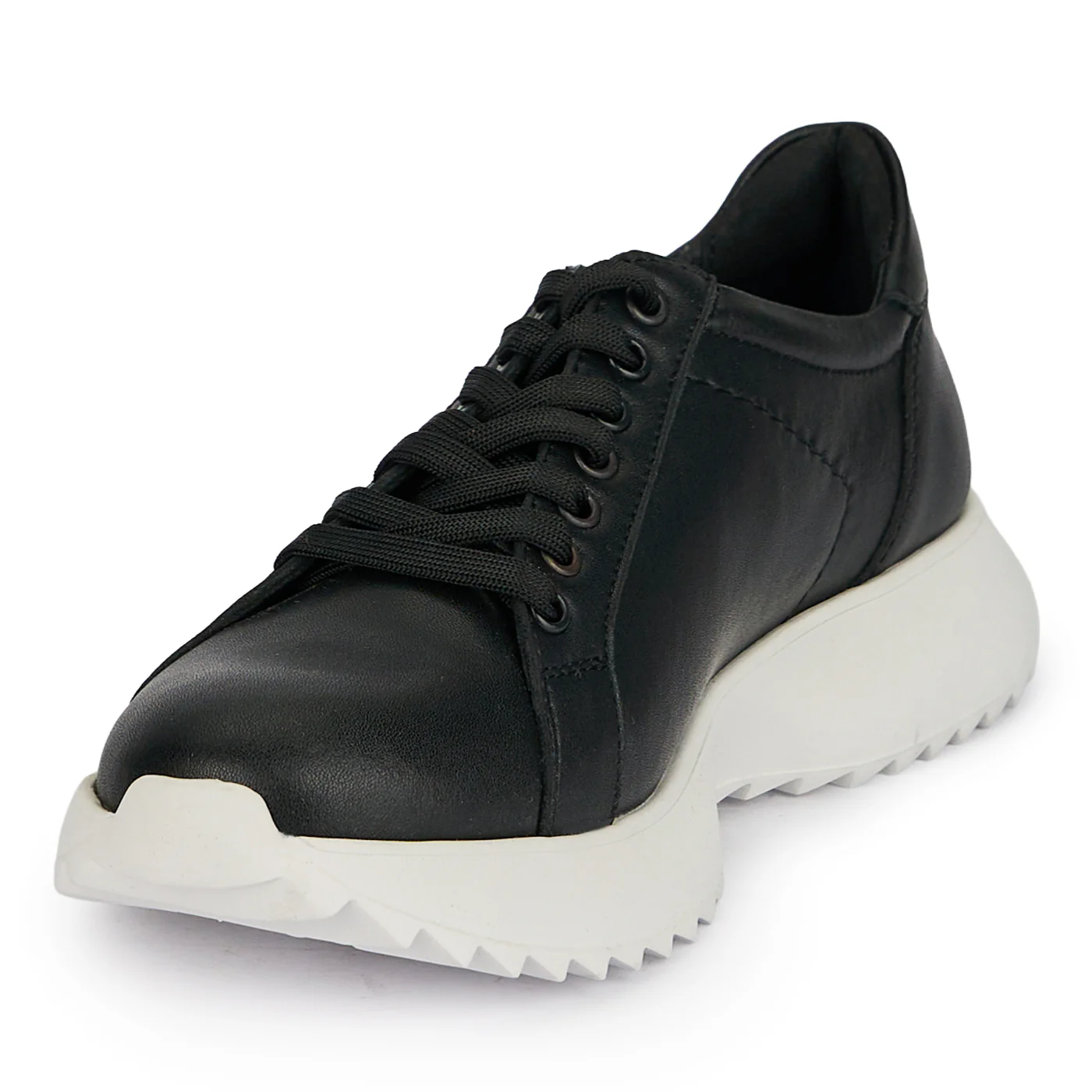 Pantofi casual dama din piele naturala neagra 19497 - Image 3