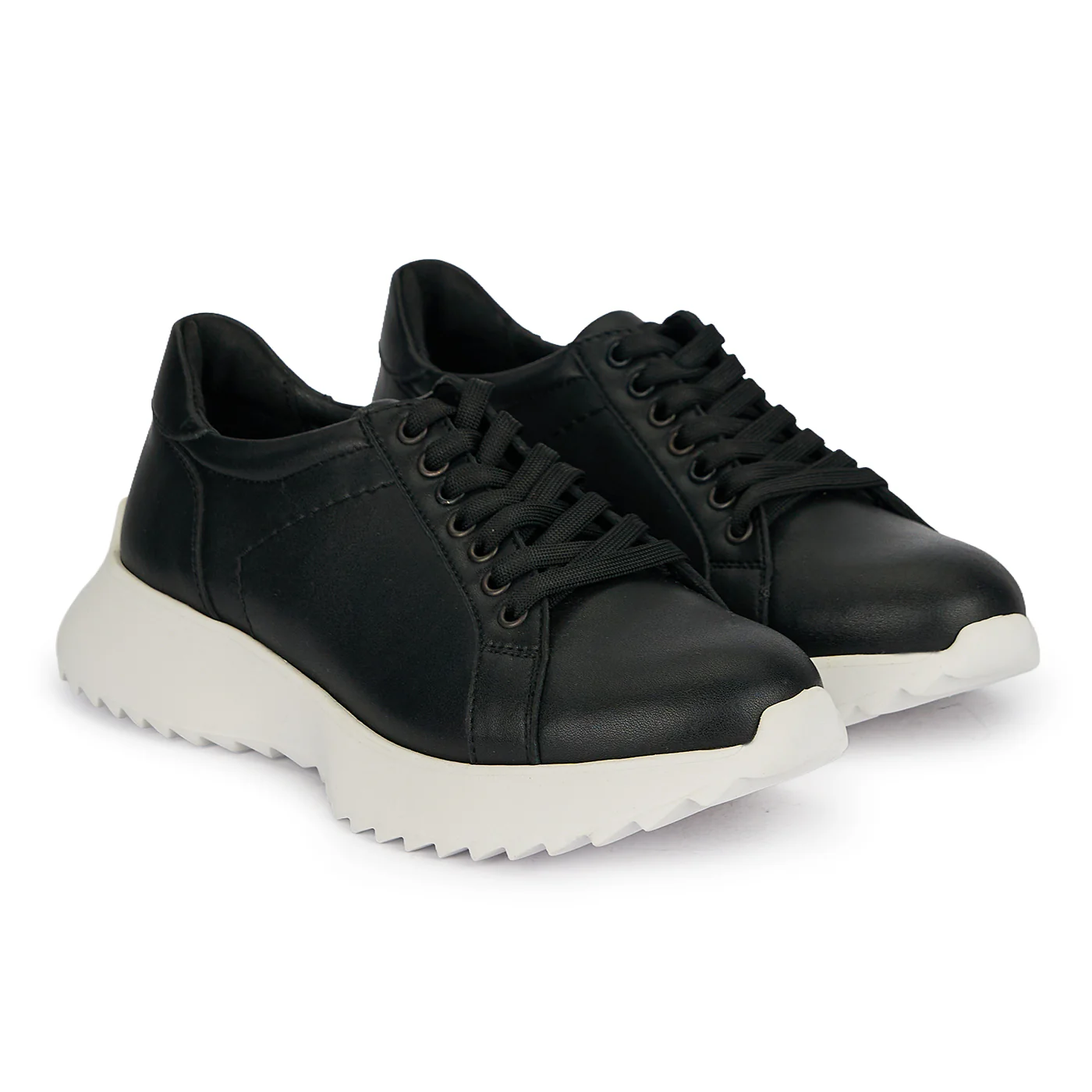 Pantofi casual dama din piele naturala neagra 19497 - Image 4