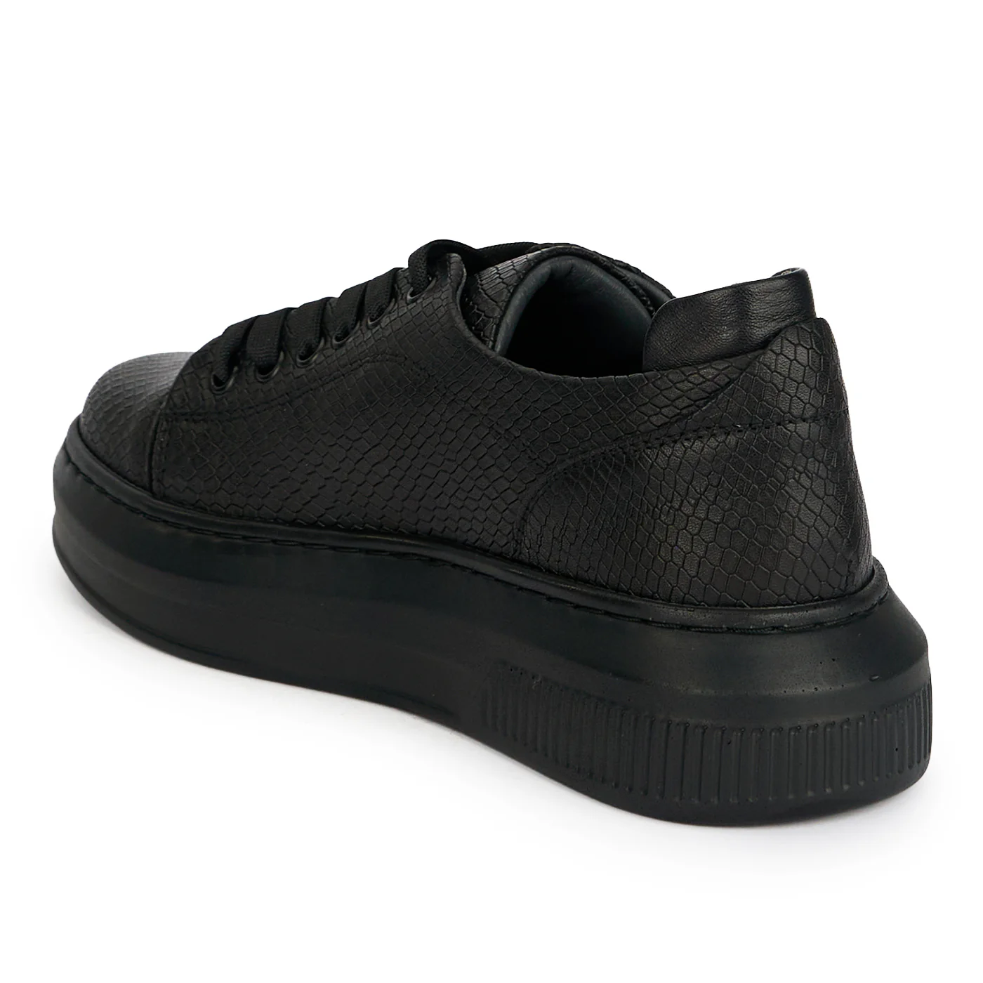 Pantofi casual dama din piele naturala neagra 19501 - Image 2