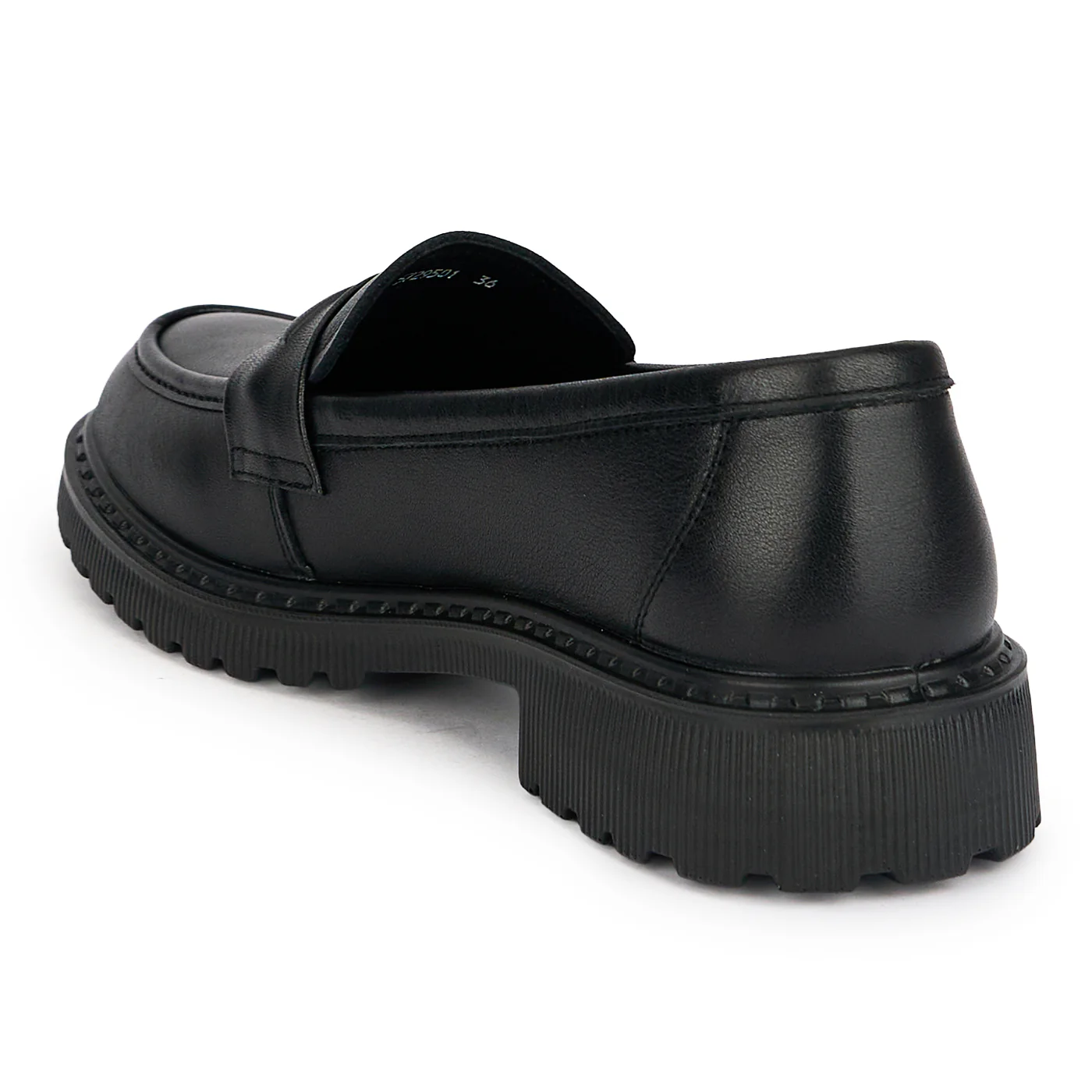 Pantofi casual dama din piele naturala neagra 19595 - Image 2