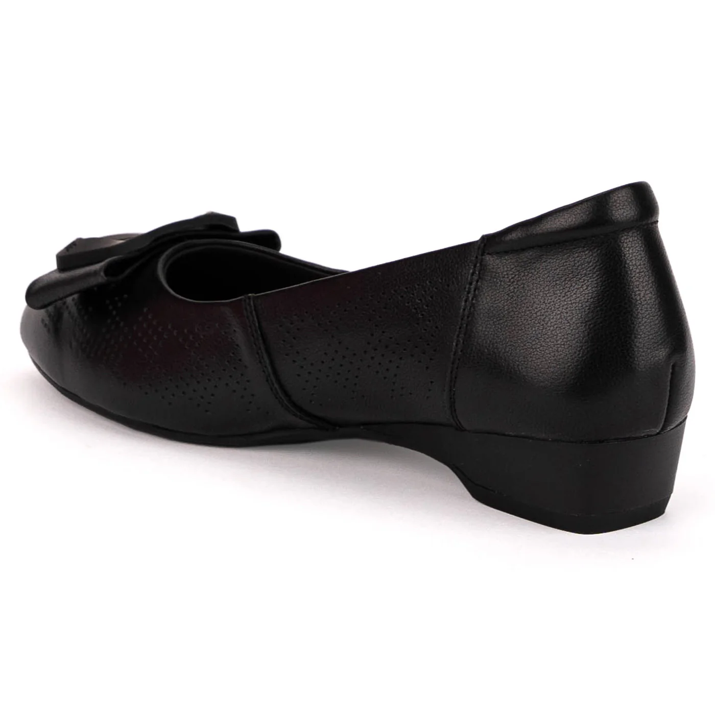Pantofi dama din piele naturala neagra cu toc mic 3 cm 18795 - Image 2