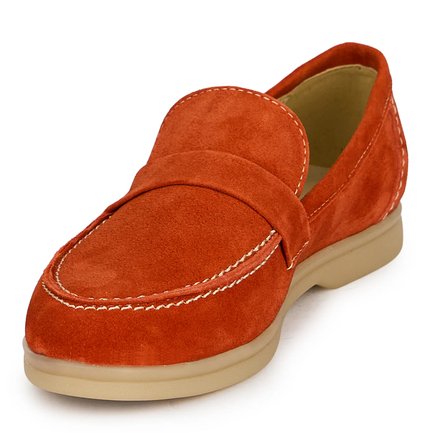 Pantofi casual dama din piele naturala rosie 19721 - Image 3