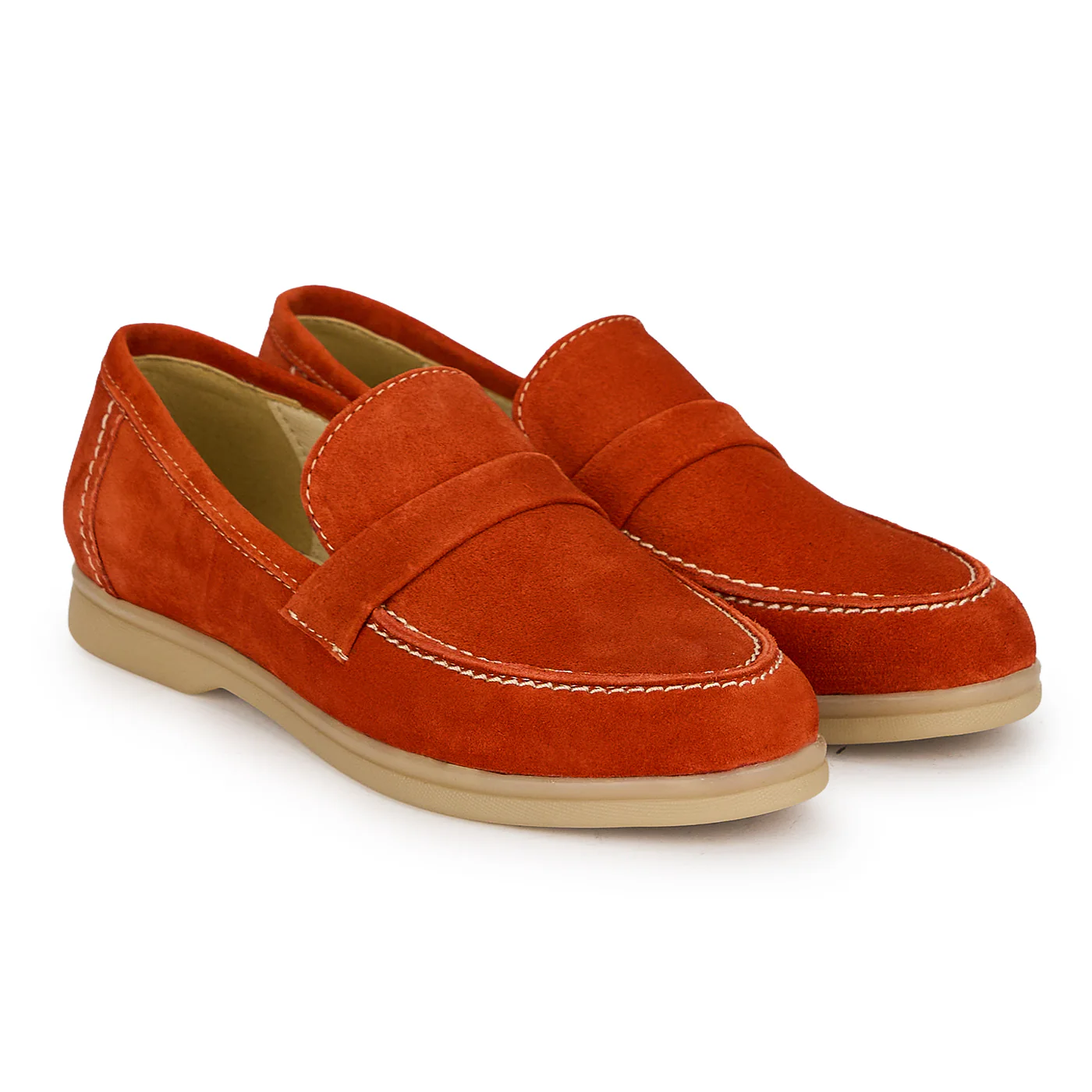 Pantofi casual dama din piele naturala rosie 19721 - Image 4