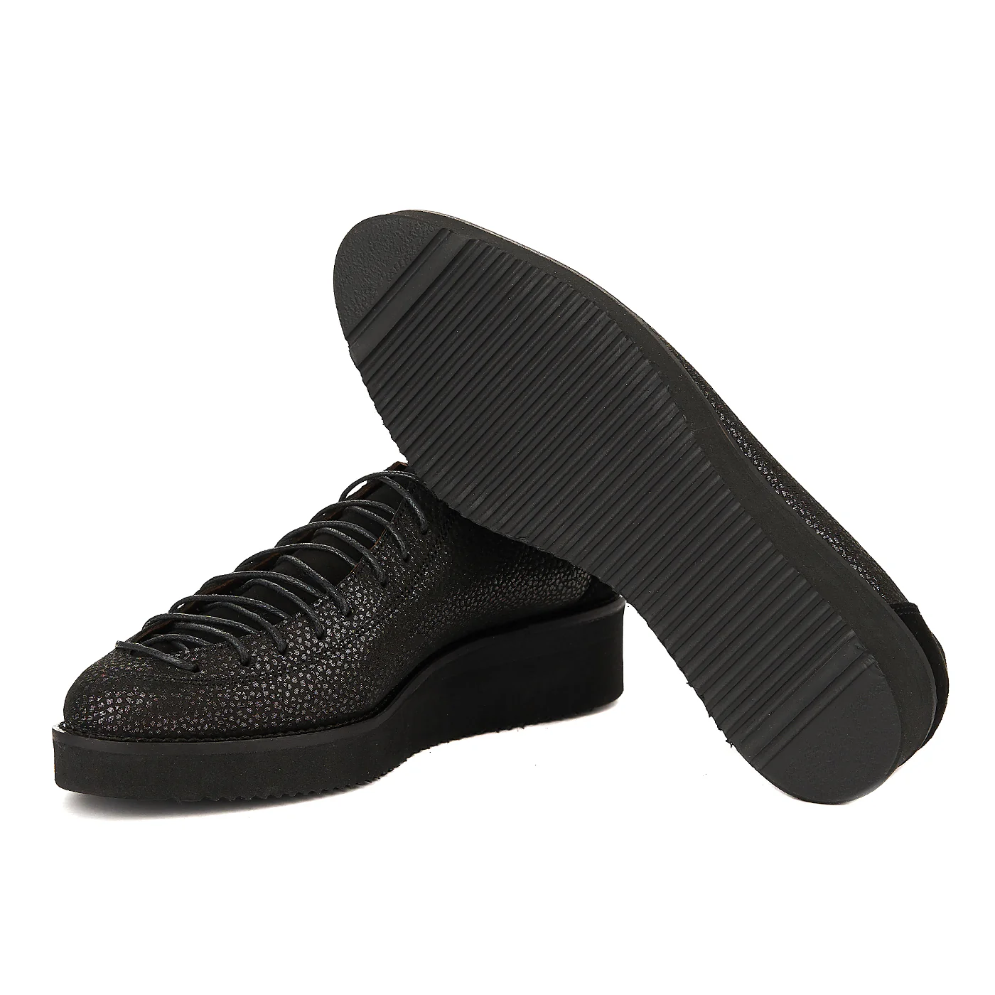 Pantofi Casual Dama Negru din Piele Naturala 1258 - Image 4