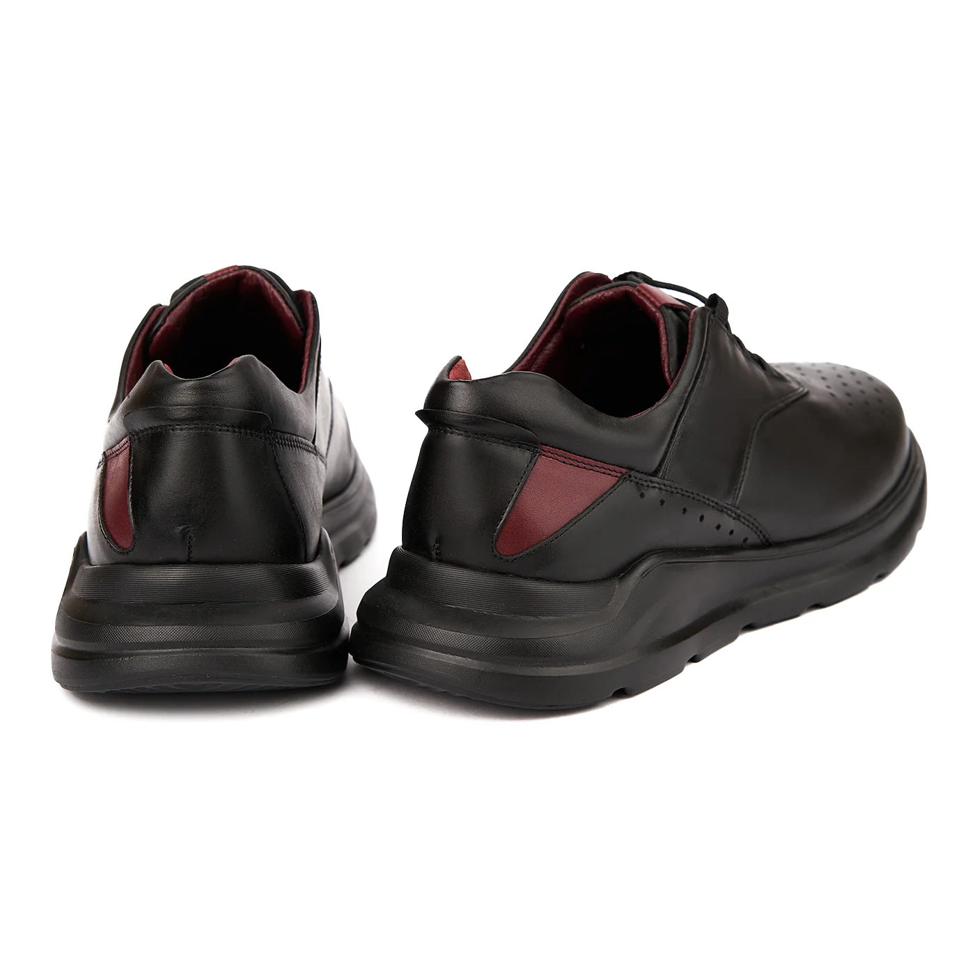 Pantofi Casual din Piele Barbati Negri 0230 - Image 2