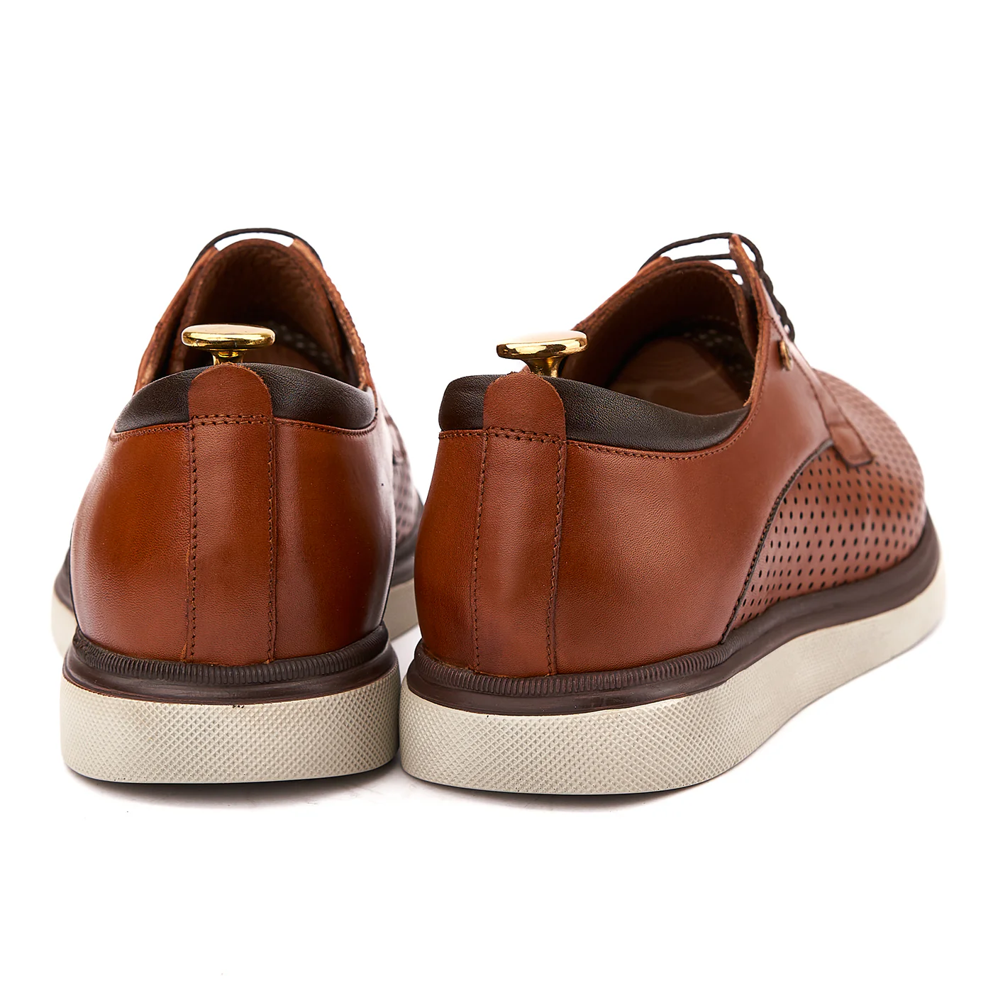 Pantofi casual din piele naturala maro 0101 - Image 2