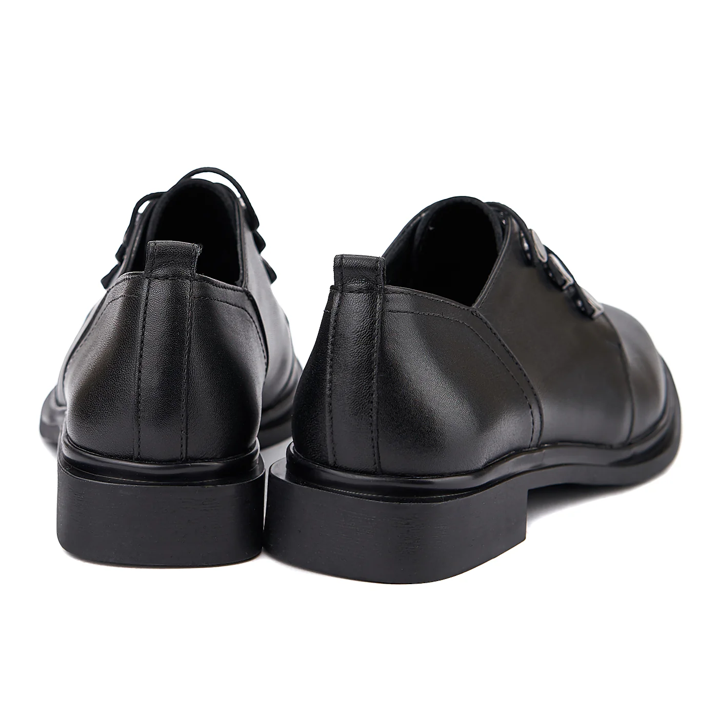 Pantofi Casual Negrii Dama din Piele Naturala 1374 - Image 2