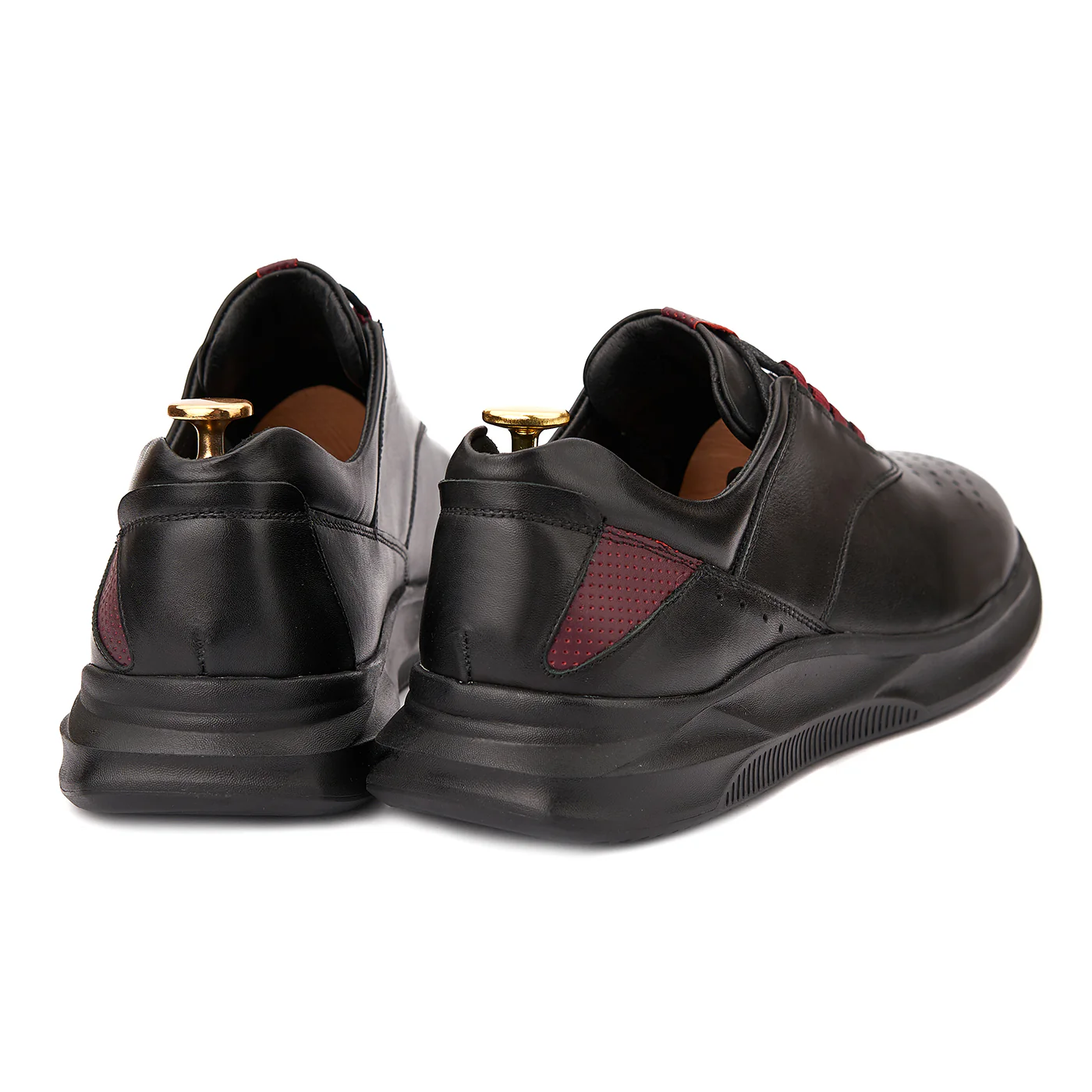 Pantofi Casual Vara Barbati din Piele Naturala Neagra 1017 - Image 2