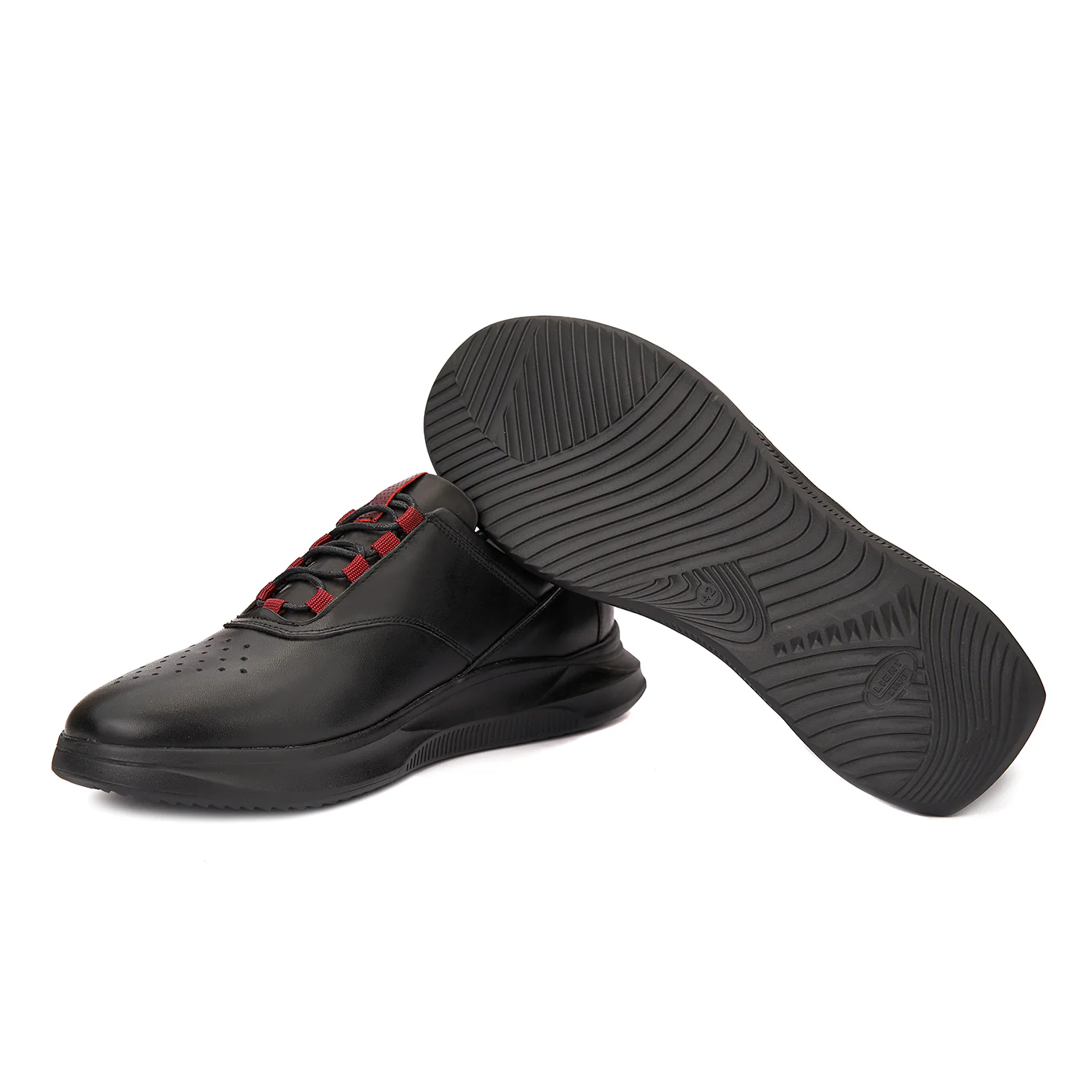 Pantofi Casual Vara Barbati din Piele Naturala Neagra 1017 - Image 3