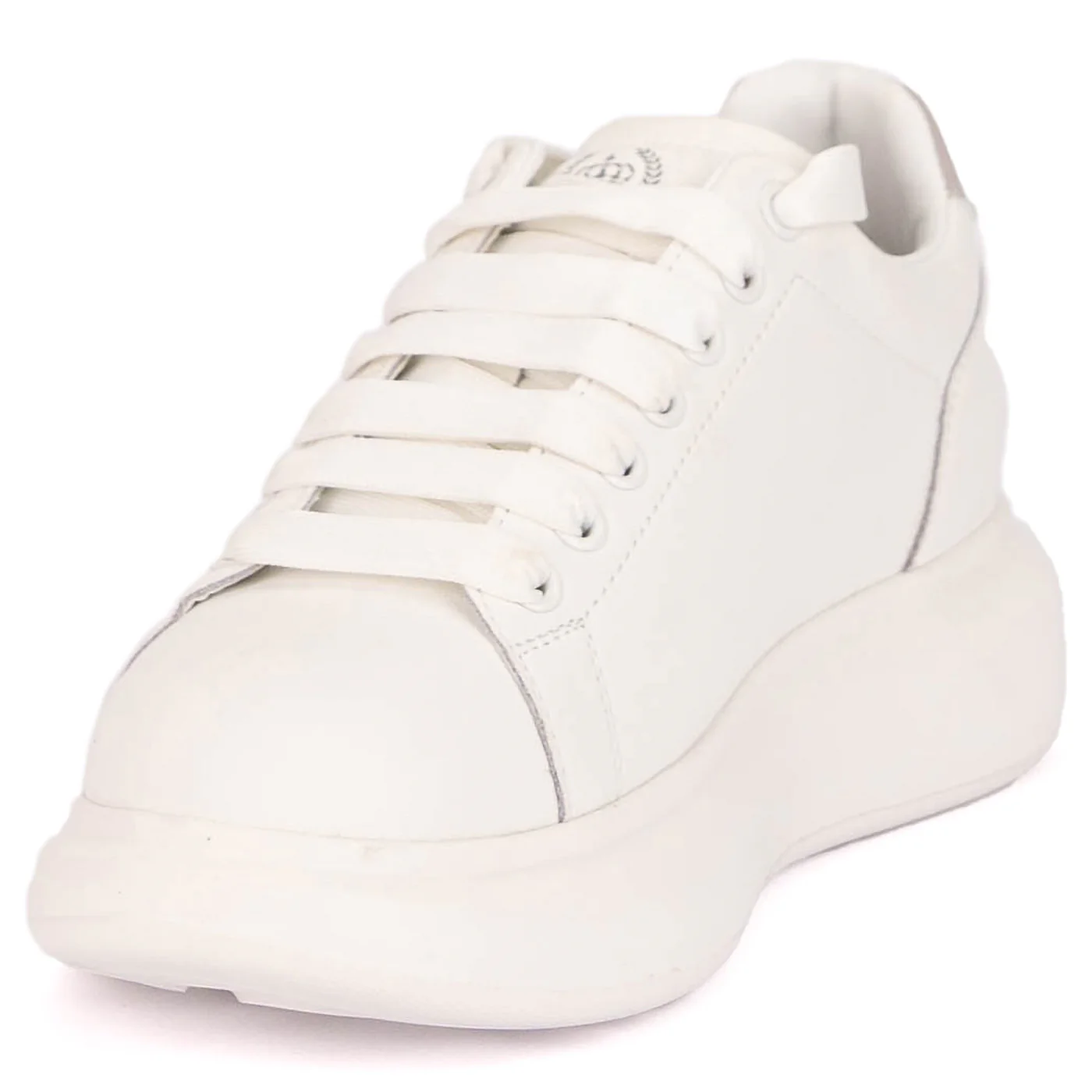 Pantofi dama casual din piele naturala alba 18780 - Image 3