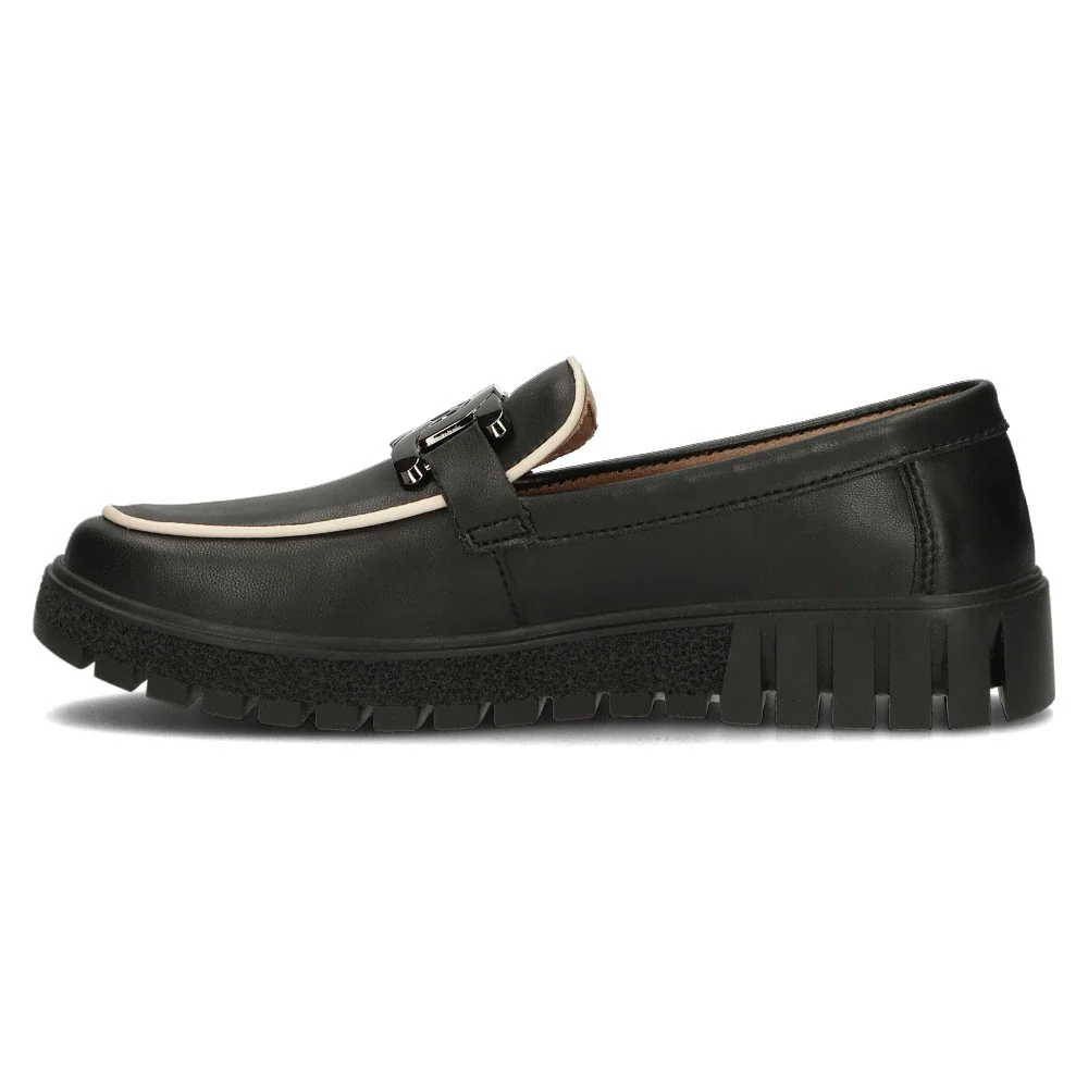 Pantofi dama casual din piele naturala neagra 13963 - Image 3