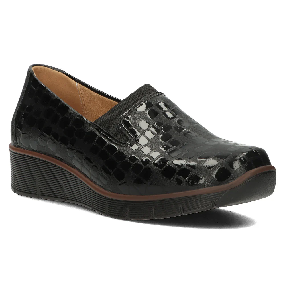 Pantofi dama casual din piele naturala neagra 13965 - Image 2