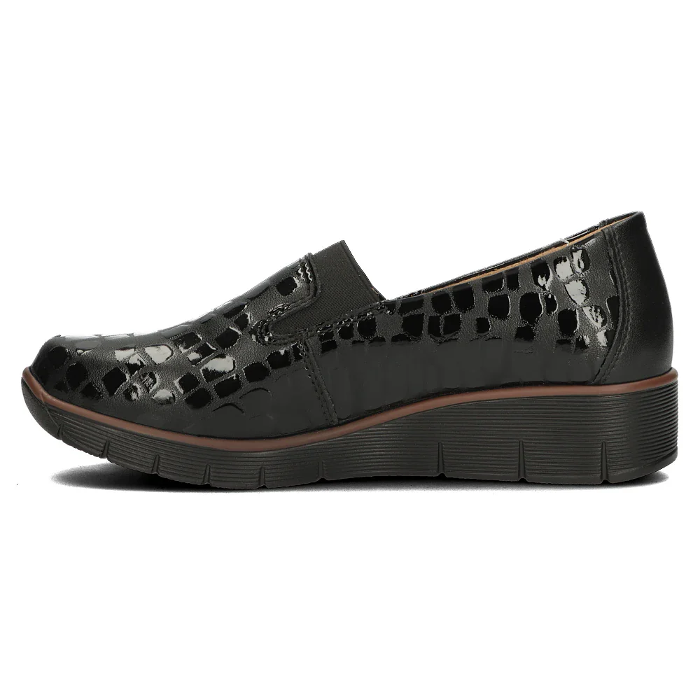 Pantofi dama casual din piele naturala neagra 13965 - Image 3