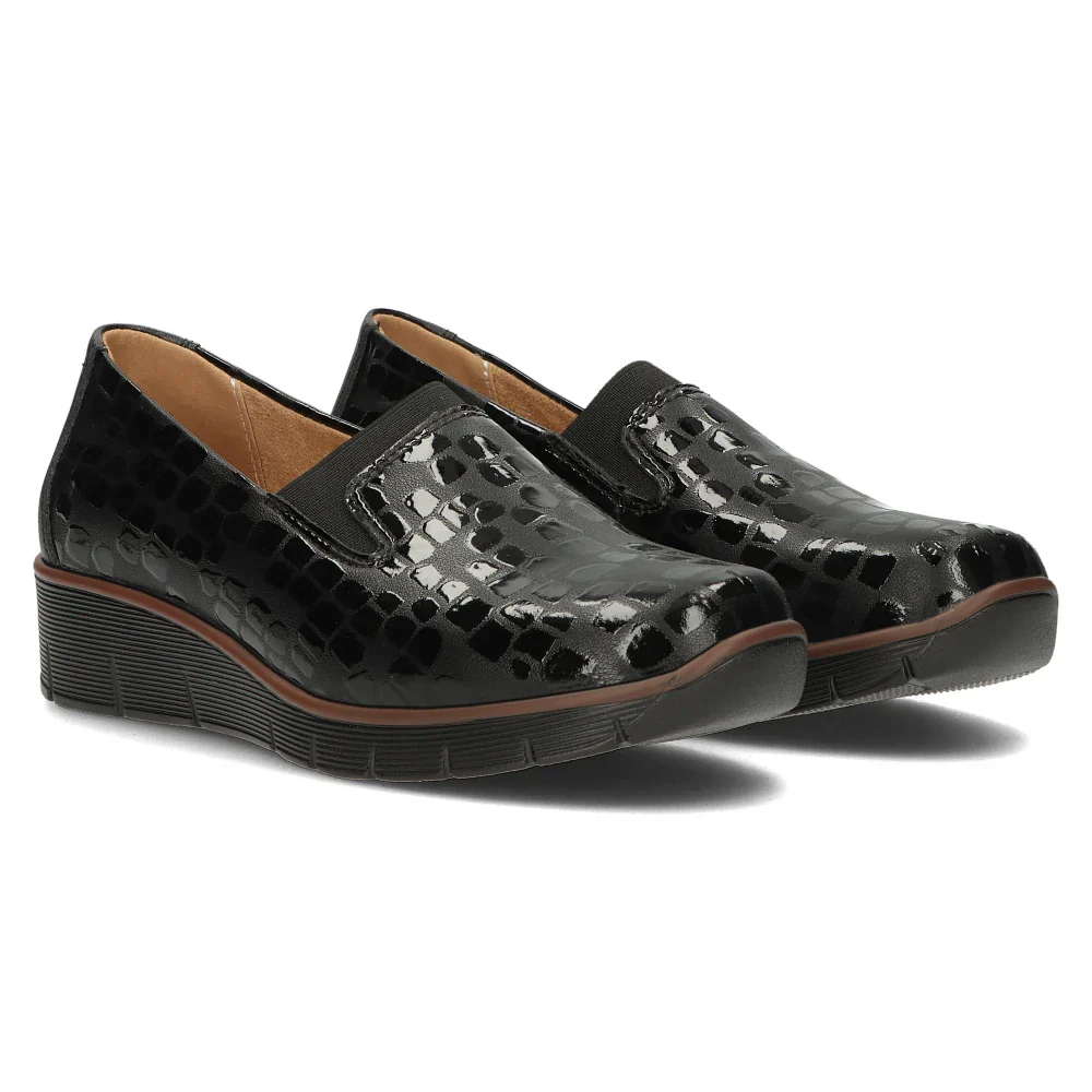 Pantofi dama casual din piele naturala neagra 13965 - Image 4