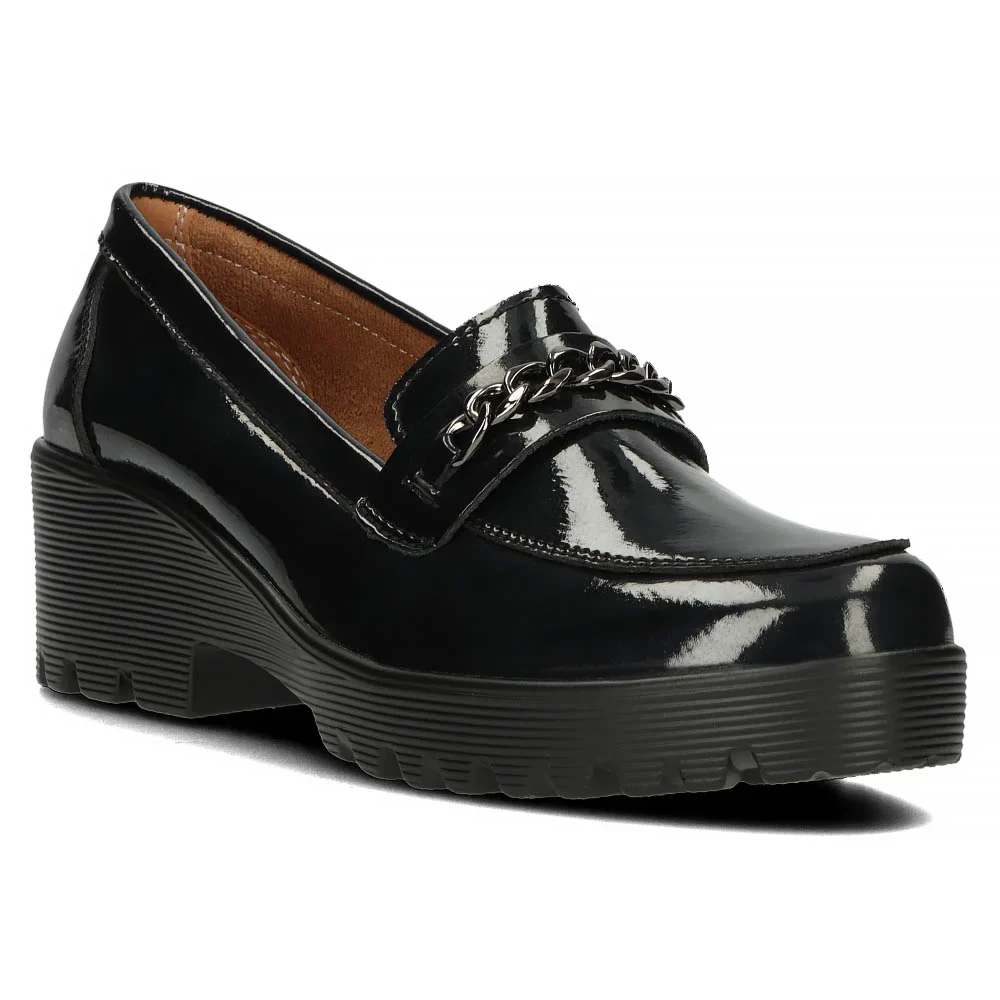 Pantofi dama casual din piele naturala neagra 13967 - Image 7