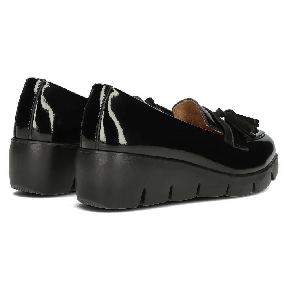 Pantofi dama casual din piele naturala neagra 13968 - Image 9