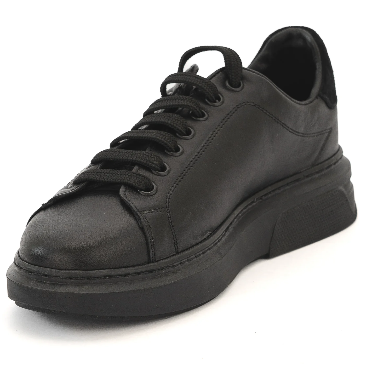 Pantofi dama casual din piele naturala neagra 14001 - Image 3