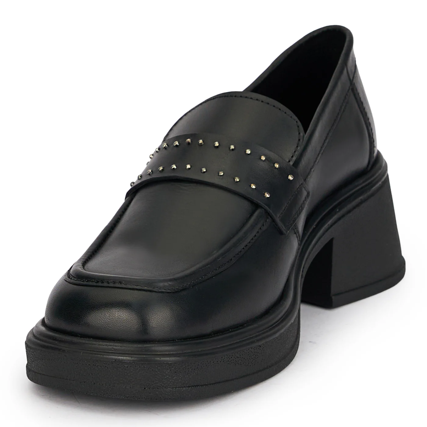 Pantofi dama casual din piele naturala neagra 18870 - Image 3