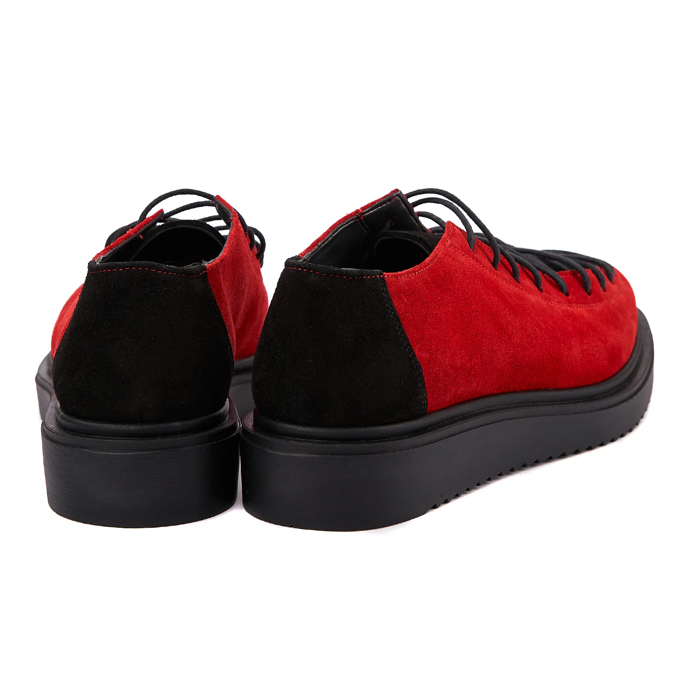 Pantofi dama casual din piele naturala rosie 1400 - Image 3