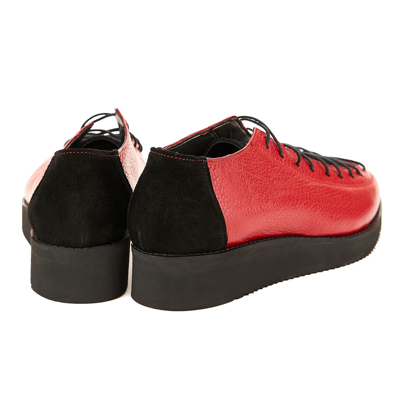 Pantofi dama casual din piele naturala rosie 1564 - Image 2