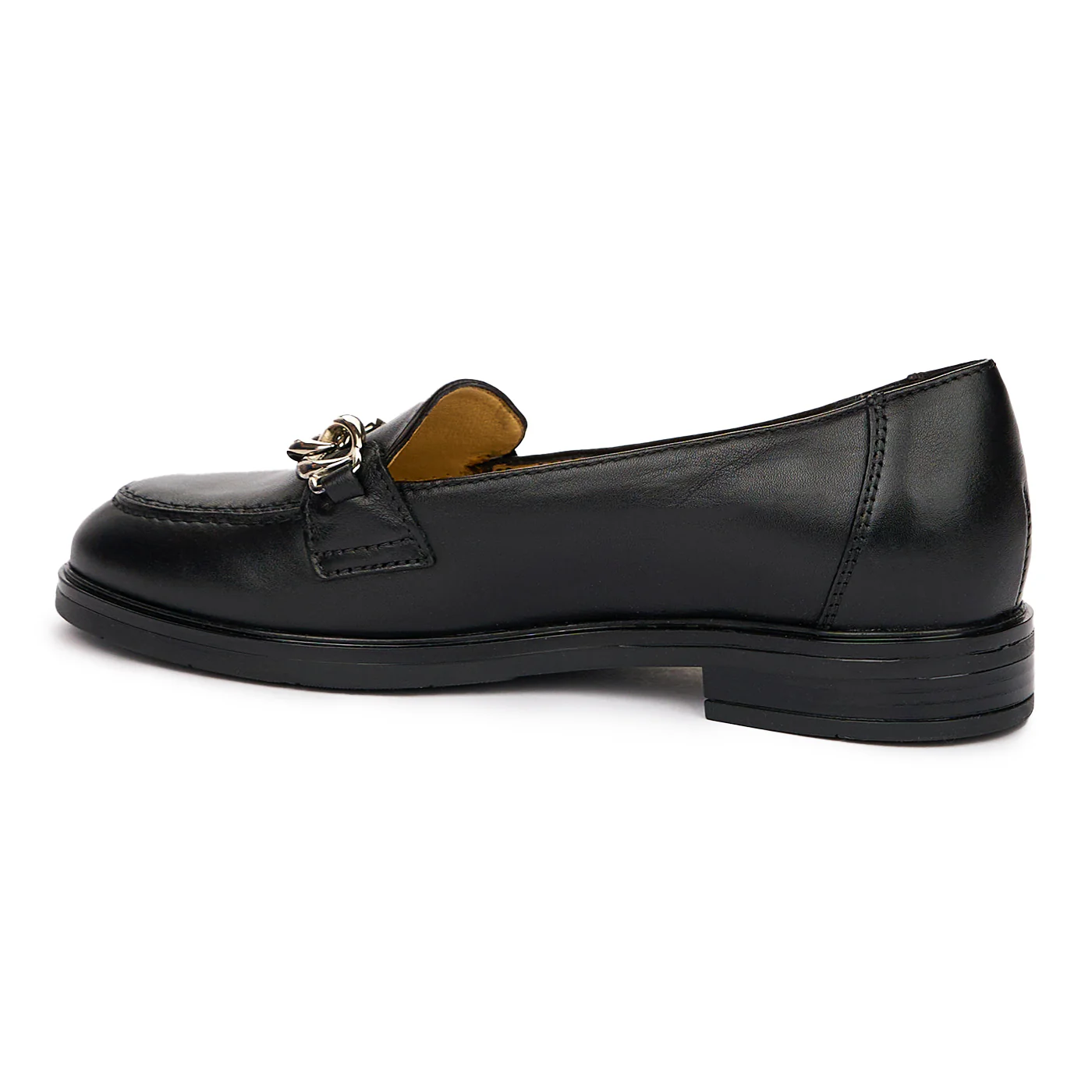 Pantofi Dama Casual Negri din Piele Naturala cu Toc 2.5 Cm 10123 - Image 3