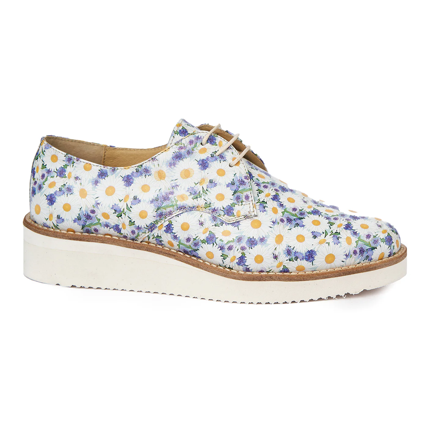 Pantofi dama piele naturala cu talpa usoara model floral 1931