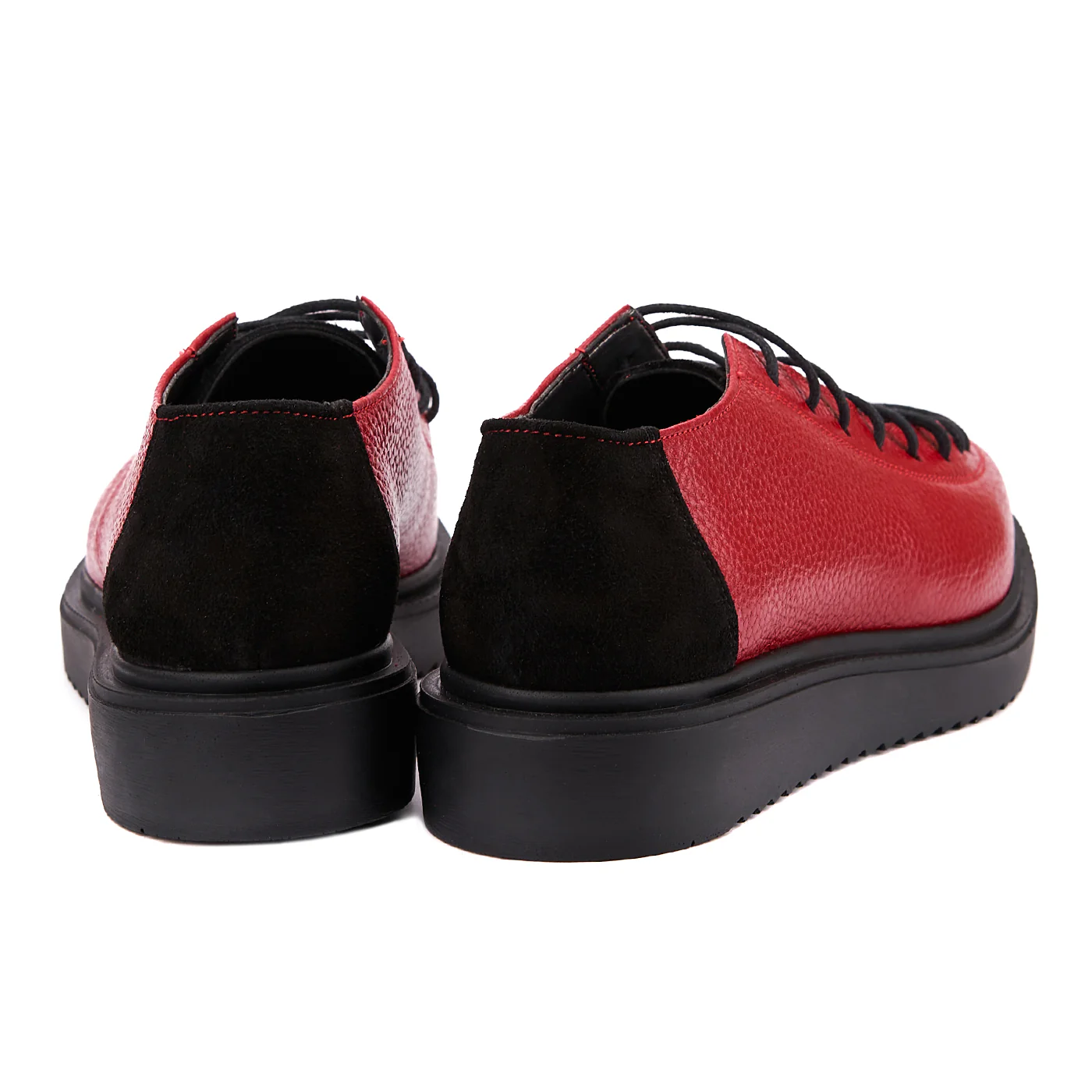 Pantofi Dama Casual Rosii din Piele Naturala 1408 - Image 3
