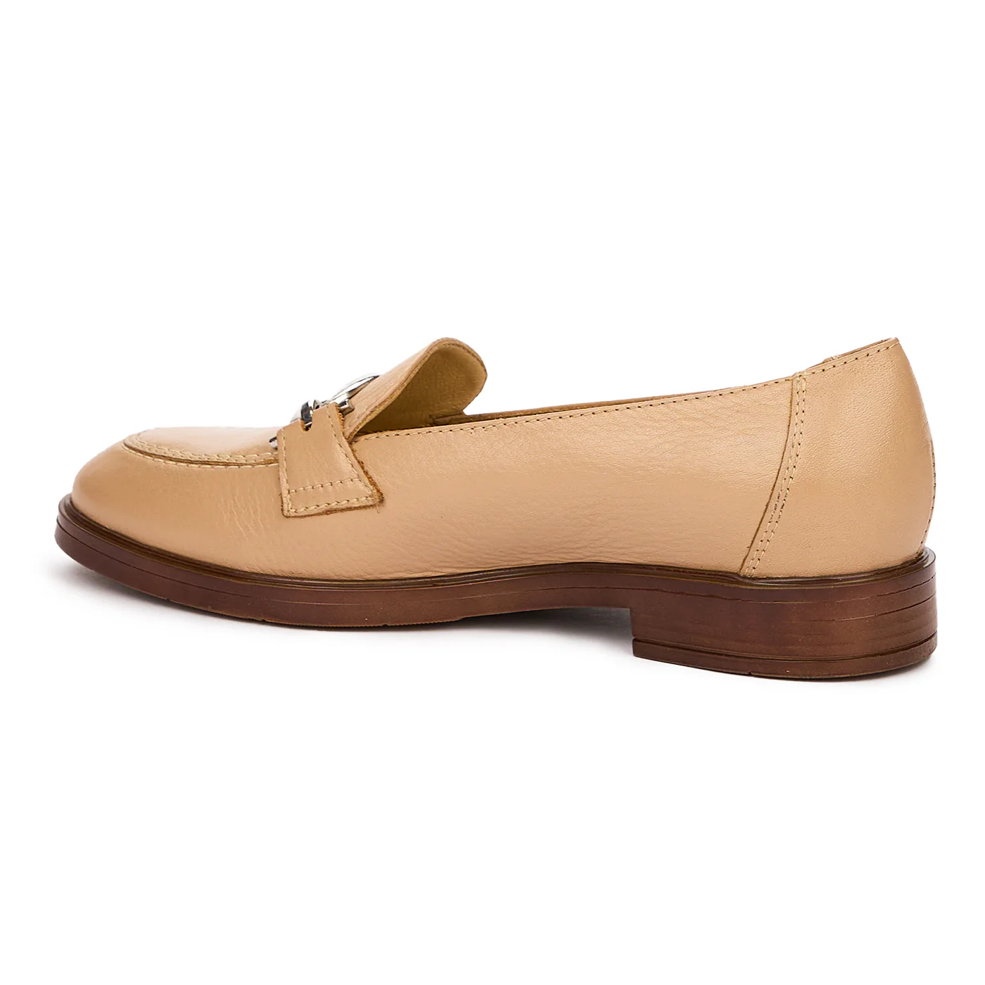 Pantofi Dama Crem din Piele Naturala, Toc 2.5 Cm, Eleganti 10117 - Image 3