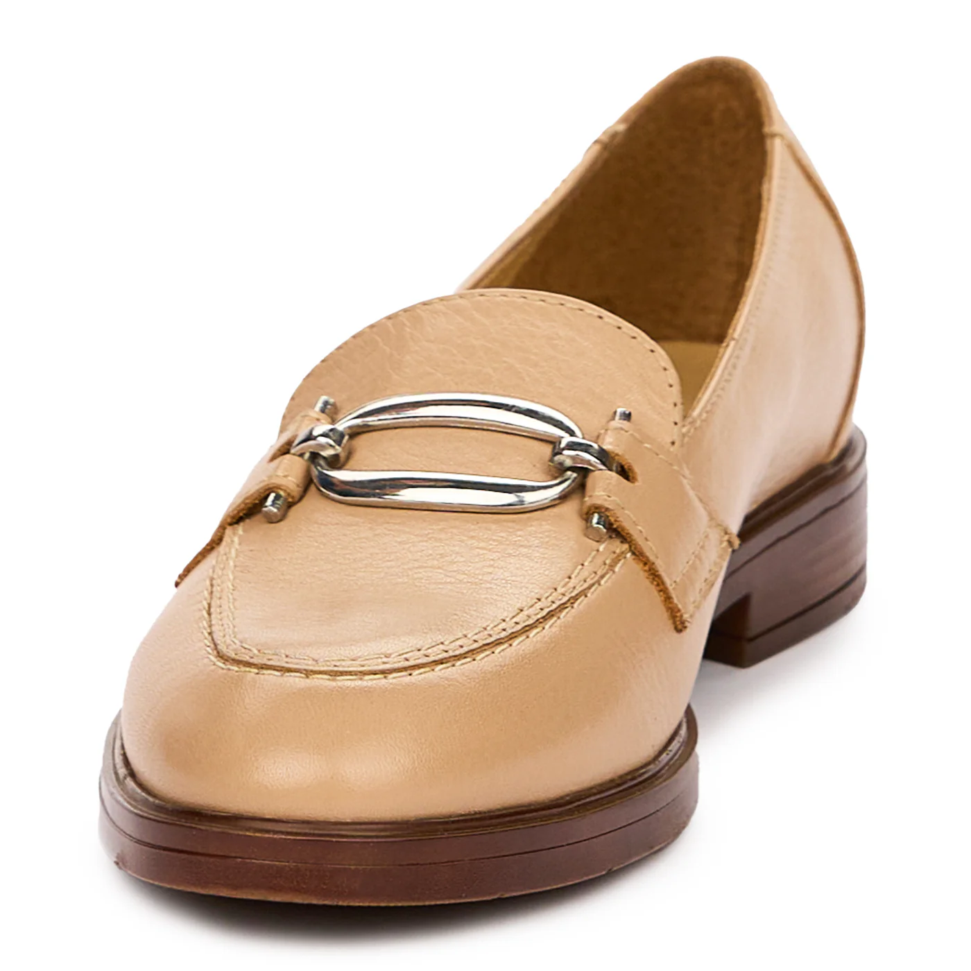 Pantofi Dama Crem din Piele Naturala, Toc 2.5 Cm, Eleganti 10117 - Image 4