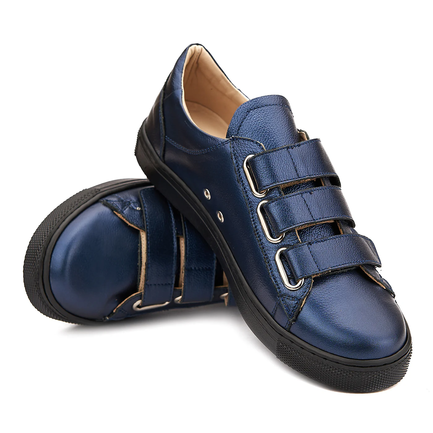 Pantofi Dama cu Arici din Piele Naturala Albastra 1470 - Image 4