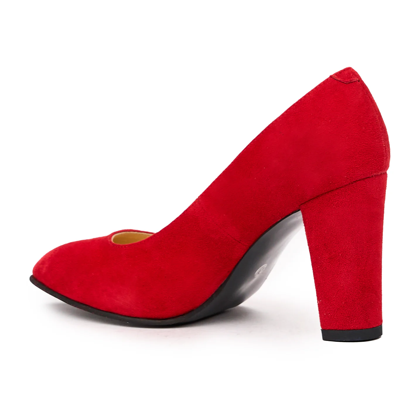 Pantofi dama cu toc gros din piele naturala 9268 - Image 3