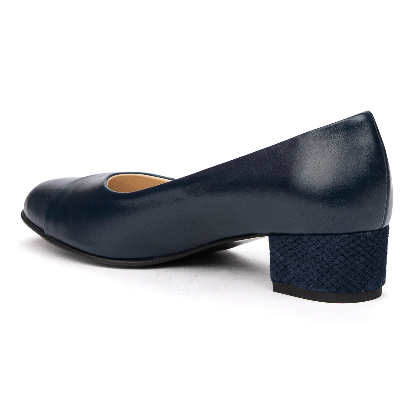 Pantofi dama cu toc gros din piele naturala 9893 - Image 3