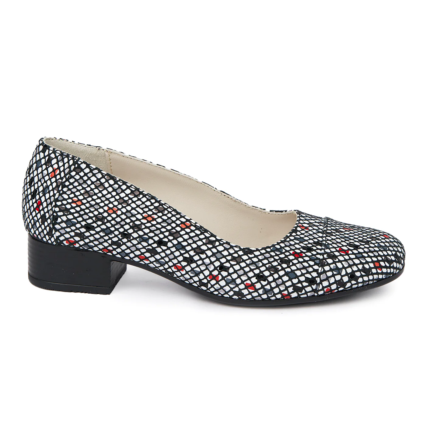 Pantofi dama cu toc mic din piele naturala 1935