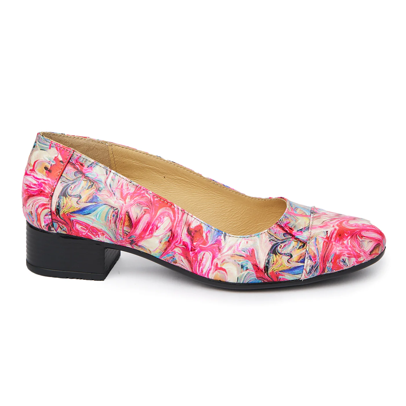 Pantofi dama cu toc mic din piele naturala 1939