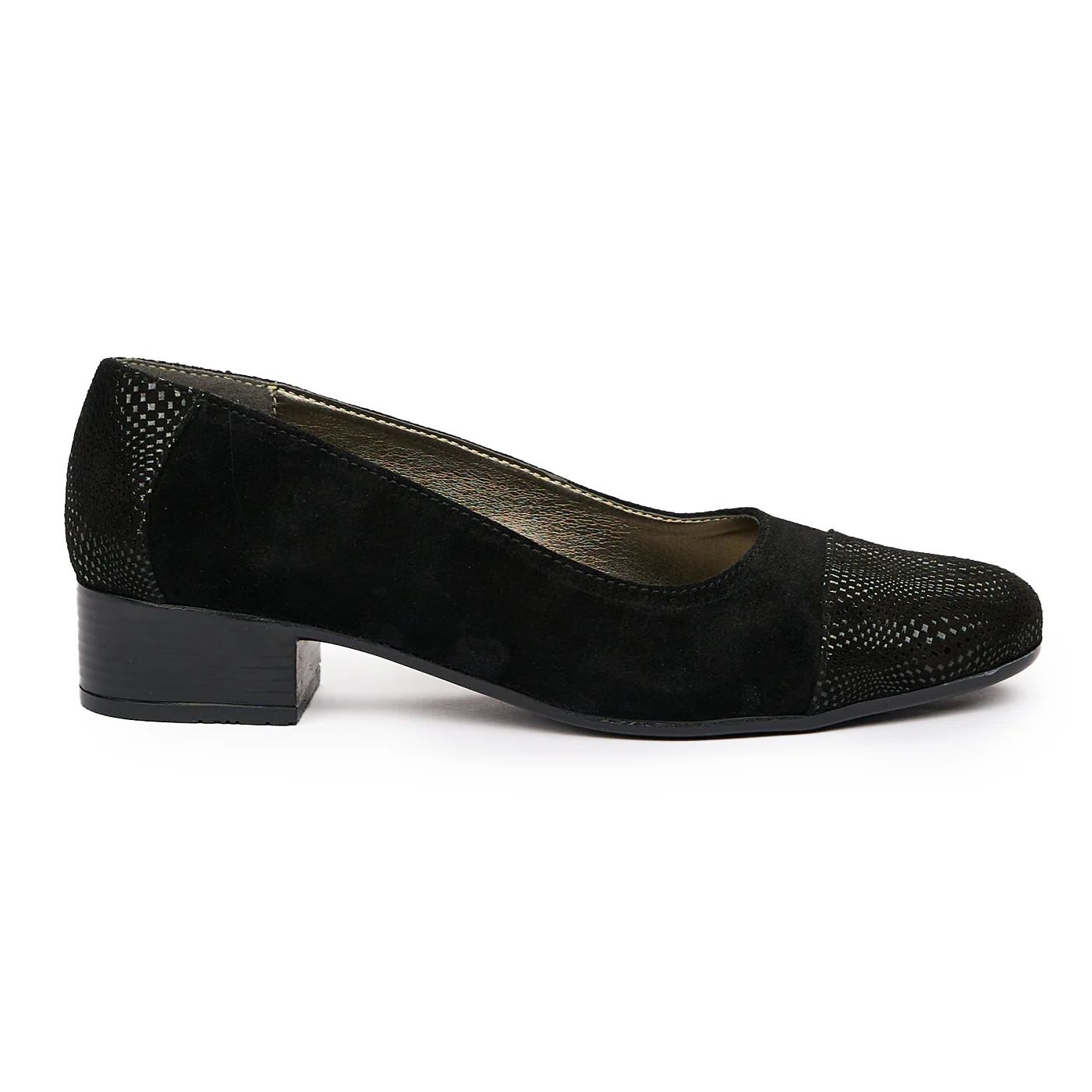 Pantofi dama cu toc mic din piele naturala 9444