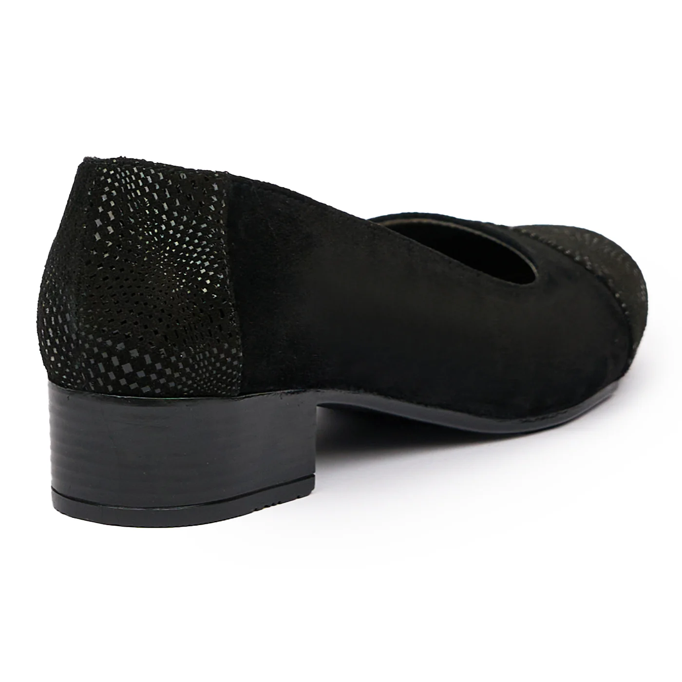 Pantofi dama cu toc mic din piele naturala 9444 - Image 2