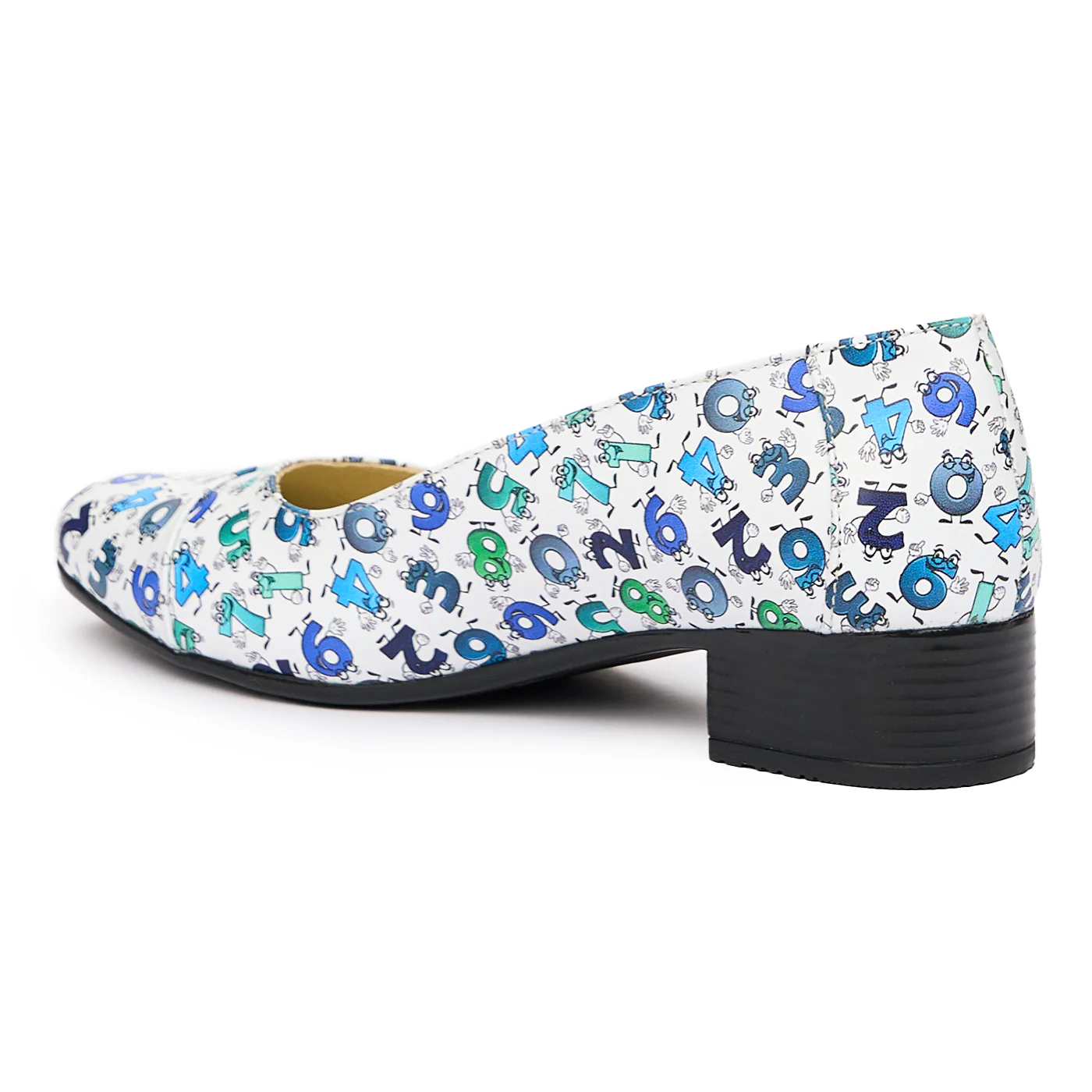 Pantofi dama cu toc mic din piele naturala 9445 - Image 3