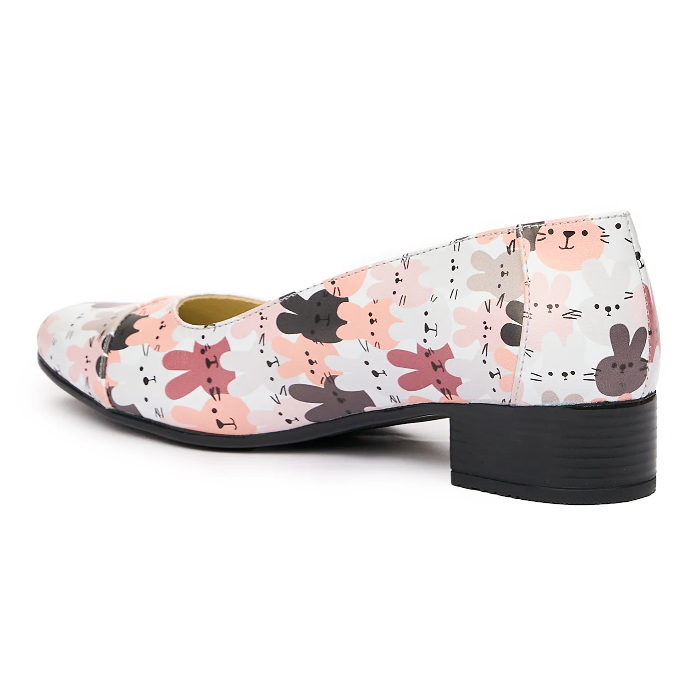 Pantofi dama cu toc mic din piele naturala 9453 - Image 3
