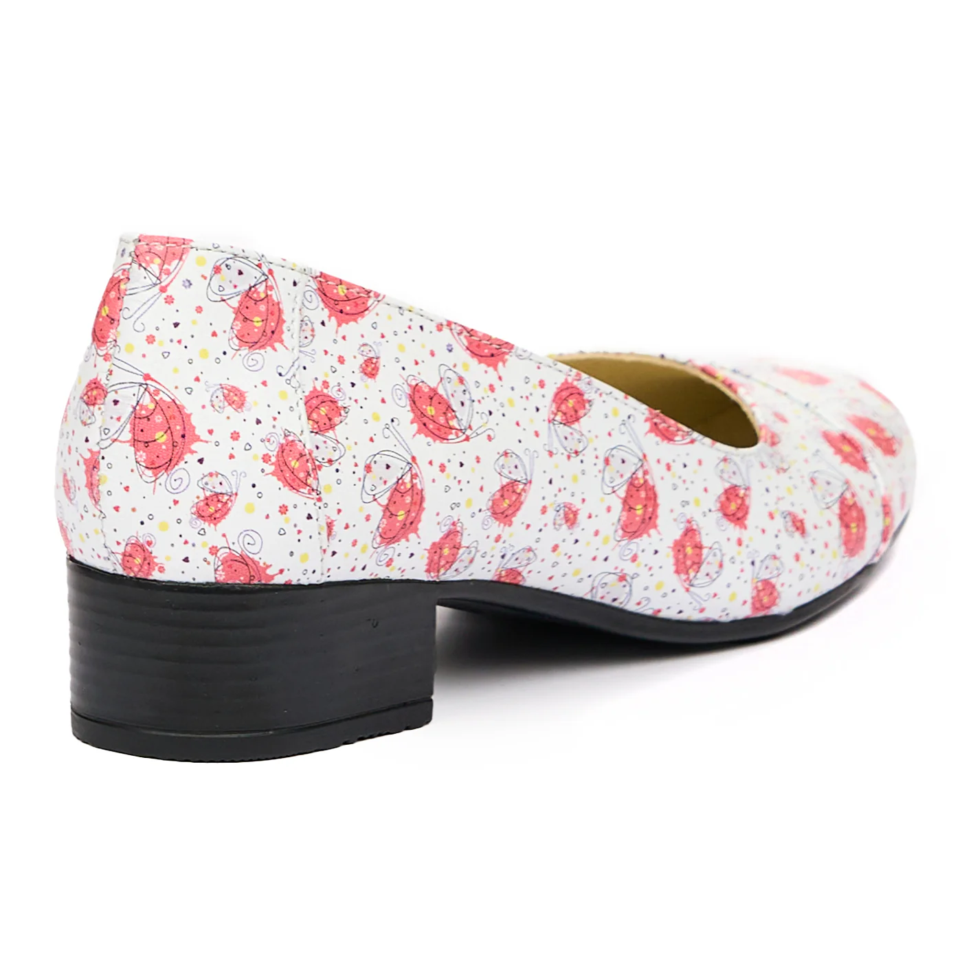 Pantofi dama cu toc mic din piele naturala 9455 - Image 2