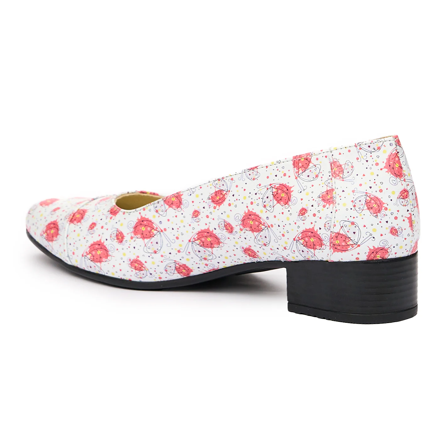 Pantofi dama cu toc mic din piele naturala 9455 - Image 3