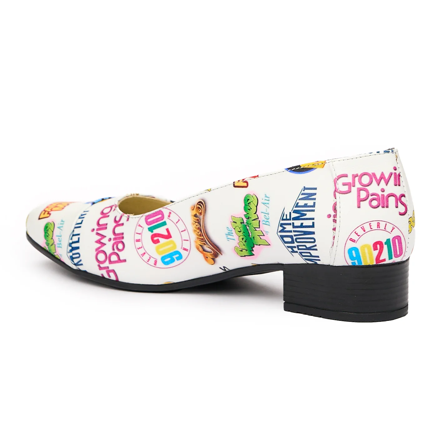 Pantofi dama cu toc mic din piele naturala 9459 - Image 3