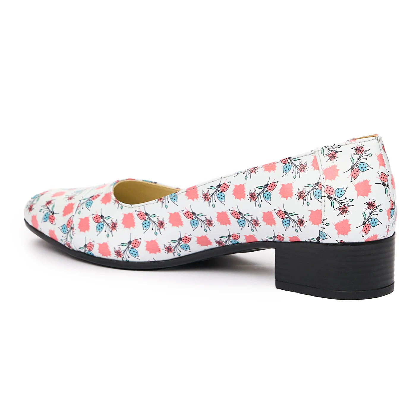 Pantofi dama cu toc mic din piele naturala 9651 - Image 2