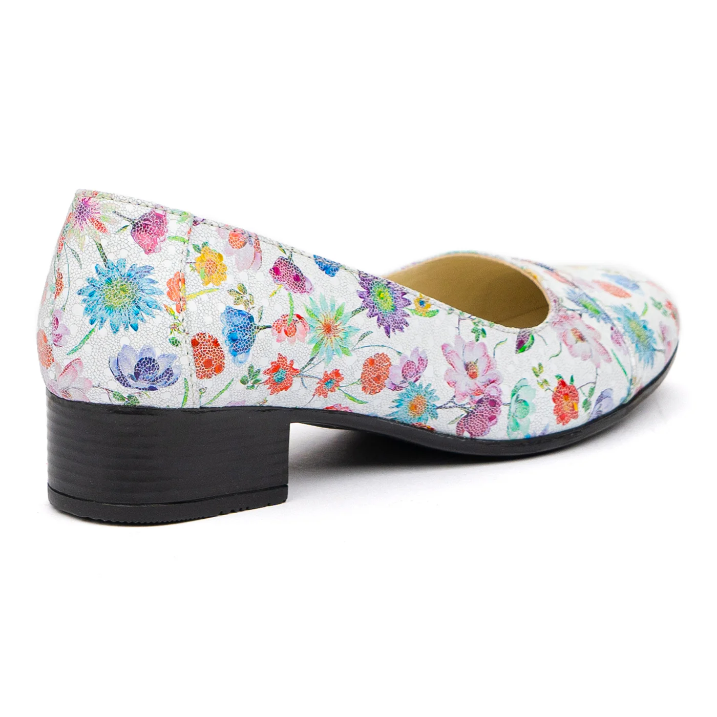 Pantofi dama cu toc mic din piele naturala 9652 - Image 2