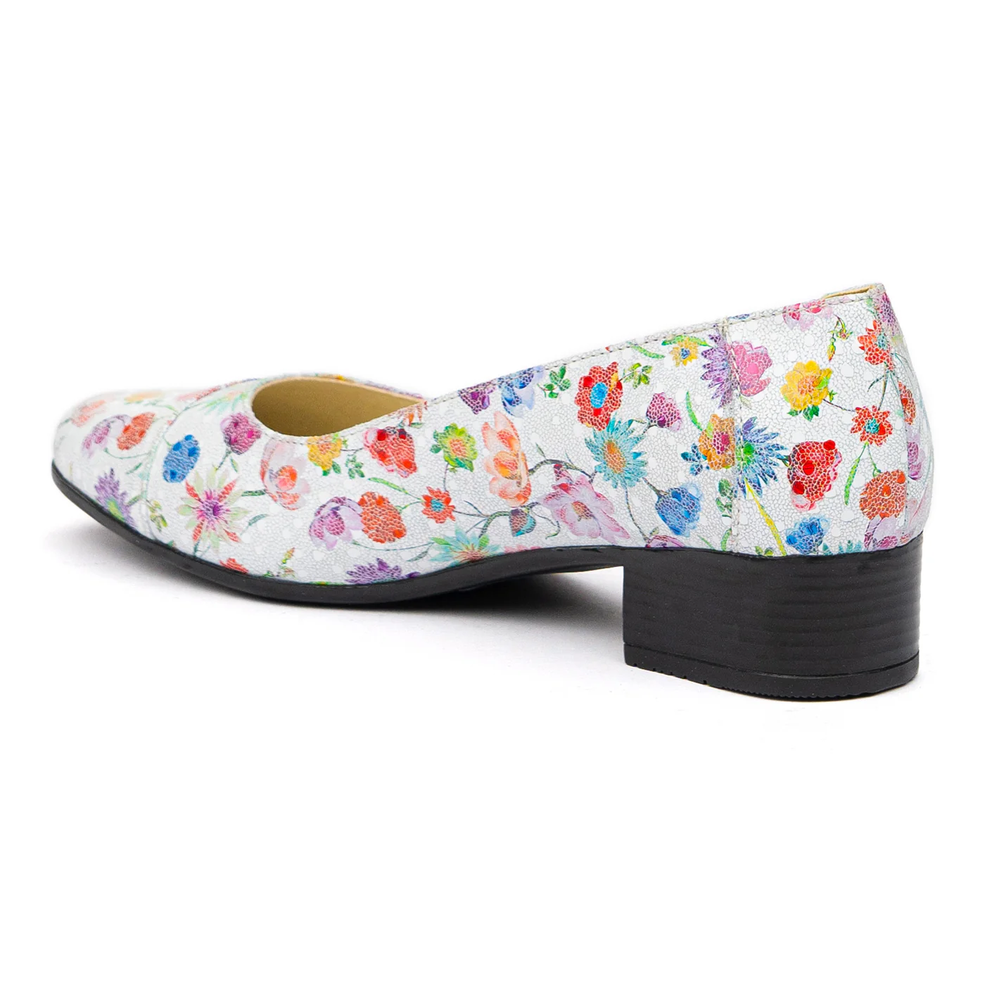Pantofi dama cu toc mic din piele naturala 9652 - Image 3