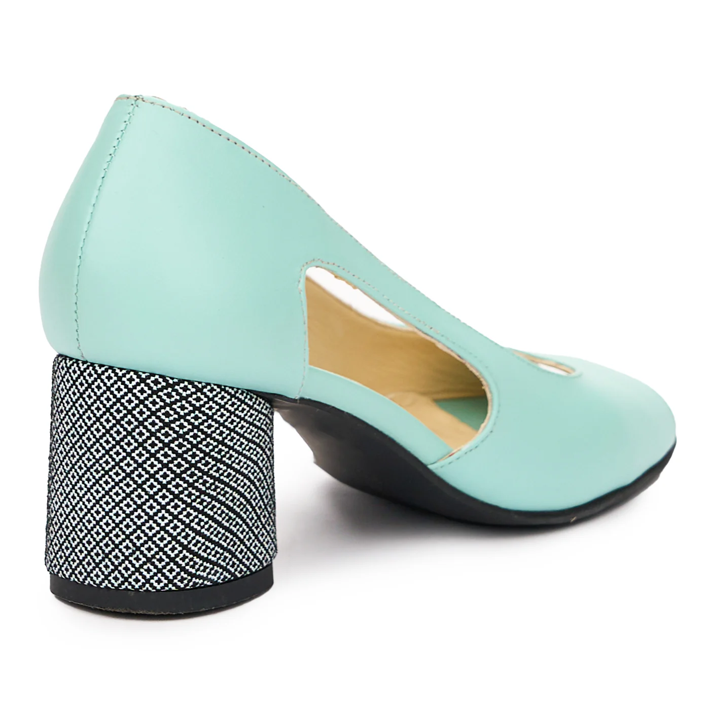Pantofi dama din piele albastra 9364 - Image 2