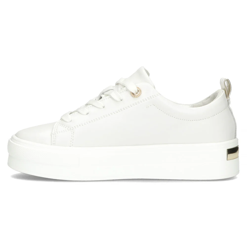 Pantofi dama din piele naturala alba 13009 - Image 3