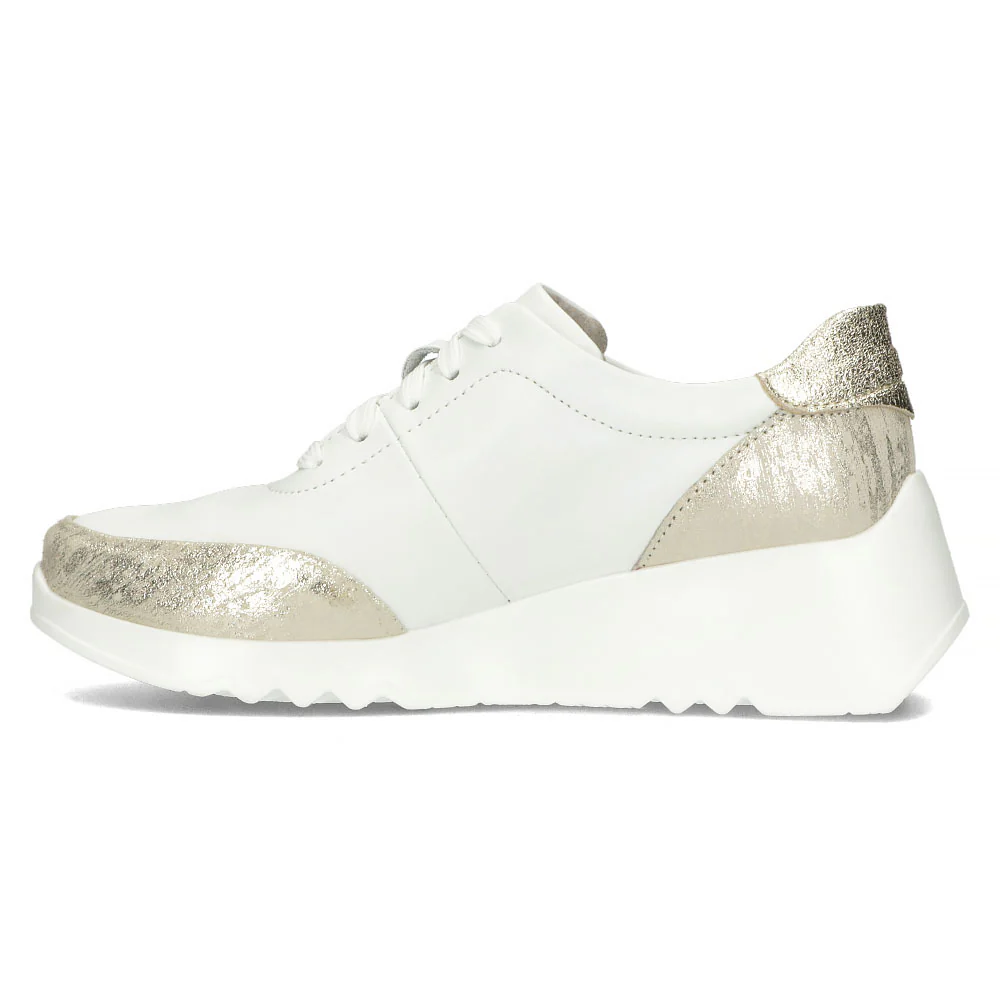 Pantofi dama din piele naturala alba 13067 - Image 3